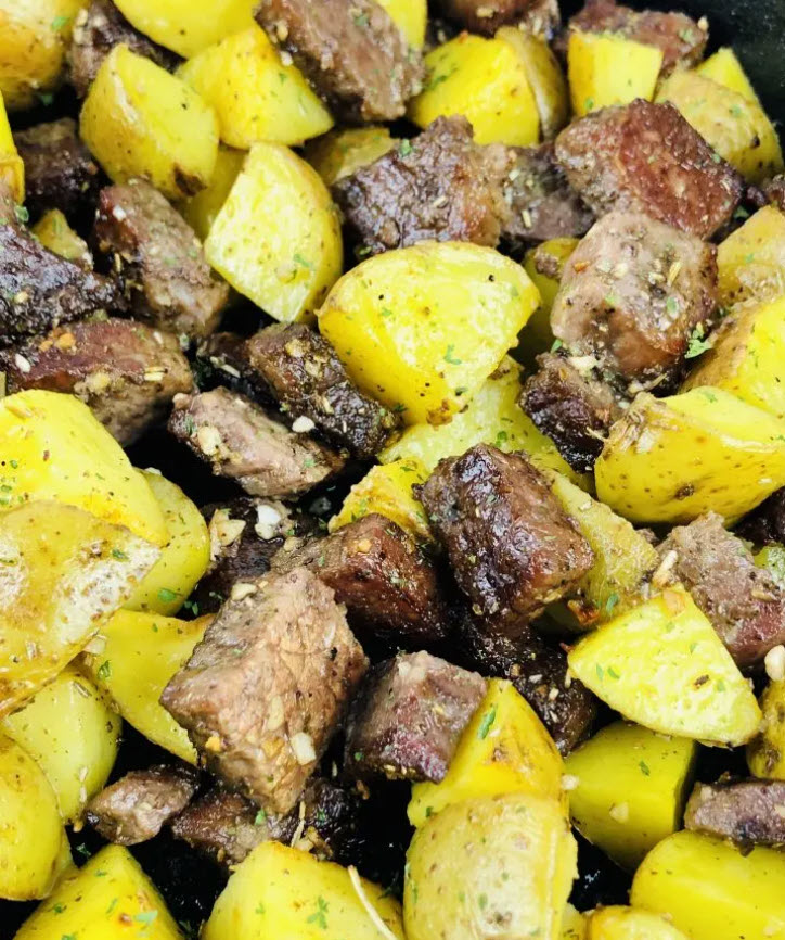Garlic Butter Steak and Potatoes